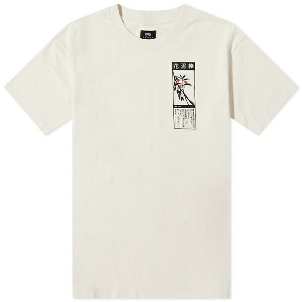 エドウィン メンズ Tシャツ トップス Edwin Hanadorobo Chest Tee White