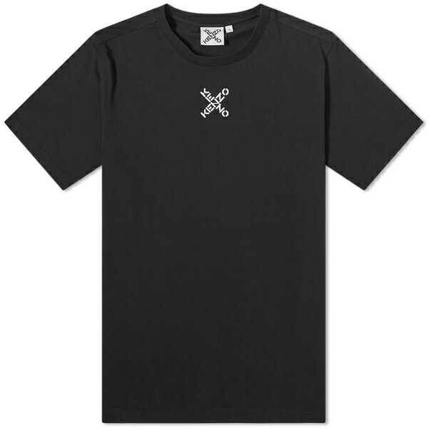 ケンゾー メンズ Tシャツ トップス Kenzo Sport X Logo Tee Black