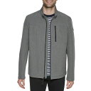 カルバンクライン メンズ ジャケット&ブルゾン アウター Calvin Klein Water Resistant Soft Shell Open Bottom Jacket (Standard and Big & Tall) Light Grey(4)