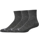 スマートウール メンズ 靴下 アンダーウェア Everyday Solid Rib Crew 3-Pack Medium Gray