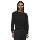 プラーナ レディース パーカー・スウェットシャツ アウター Cozy Up LS Crew Black