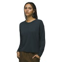 プラーナ レディース パーカー・スウェットシャツ アウター Cozy Up LS Crew Stormy Night Heather