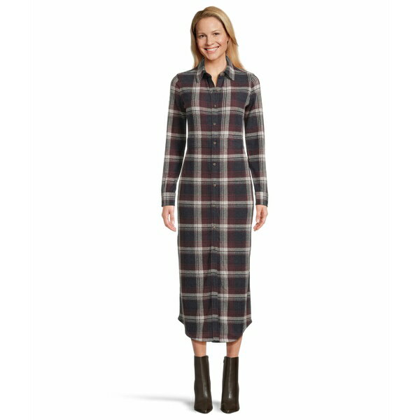 ファエティ レディース ワンピース トップス Legend Sweater Maxi Dress Middlecreek Moon Plaid