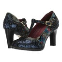 スプリングステップ レディース ヒール シューズ Mazie Navy Multi(4)