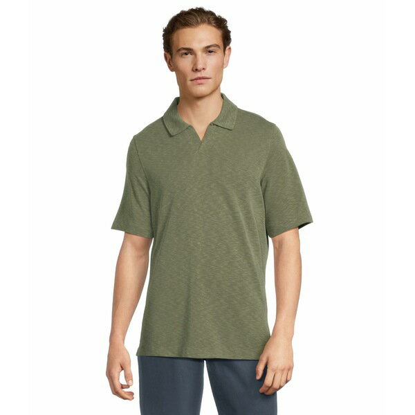 󥹥ȥ󥢥ɥޡե   ȥåץ Vintage Slub V-Neck Polo Olive