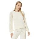 リラピー レディース ニット&セーター アウター Pointelle Sleeve Crewneck Sweater Cream(4)