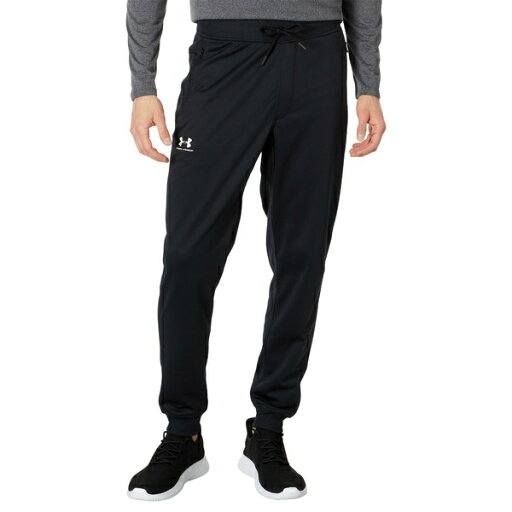 アンダーアーマー メンズ カジュアルパンツ ボトムス Sportstyle Tricot Jogger Black/White アンダーアーマー メンズ カジュアルパンツ ボトムス Sportstyle Tricot Jogger Black/White