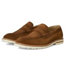 ステイシーアダムス メンズ スリッポン・ローファー シューズ Hopkins Penny Slip-On Brown Suede