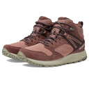 メレル メンズ ブーツ シューズ Wildwood Mid LTR Waterproof Marron/Burlwood