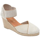 アンドレア アース レディース ヒール シューズ Anouka Beige Linen(4)