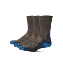 スマートウール メンズ 靴下 アンダーウェア Hike Light Cushion Crew Socks Multipack Taupe-Laguna Blue