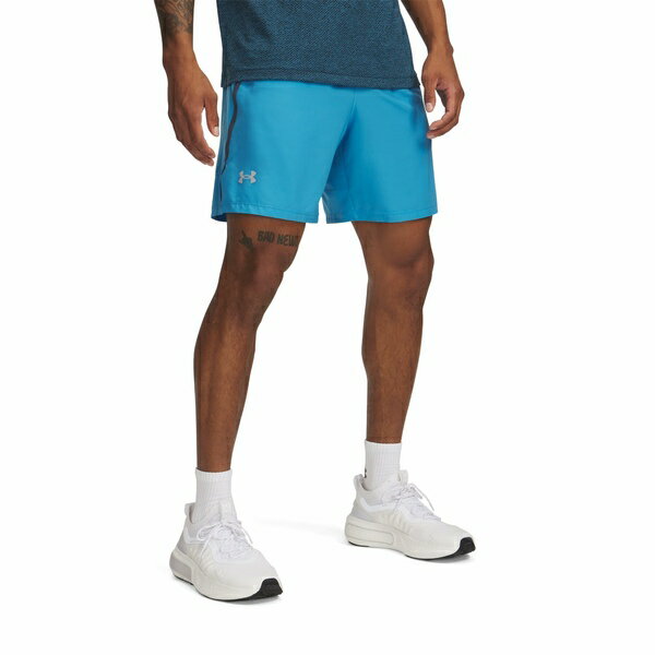 アンダーアーマー メンズ カジュアルパンツ ボトムス Launch Run 7" 2-in-1 Shorts Ether Blue/Downpour Gray/Reflective