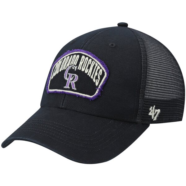 フォーティーセブン メンズ 帽子 アクセサリー Colorado Rockies 039 47 Cledus MVP Trucker Snapback Hat Black