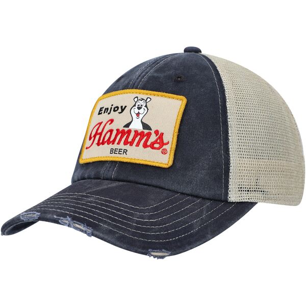 AJj[h Y Xq ANZT[ Hamms American Needle Orville Snapback Hat Navy/Cream