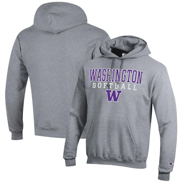 チャンピオン メンズ パーカー・スウェットシャツ アウター Washington Huskies Champion Softball Sta..