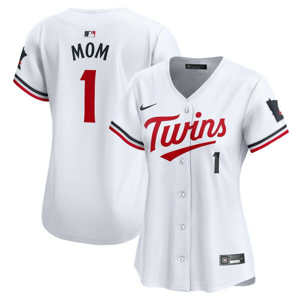楽天astyナイキ レディース ユニフォーム トップス Minnesota Twins Nike Women's #1 Mom Home Limited Jersey White