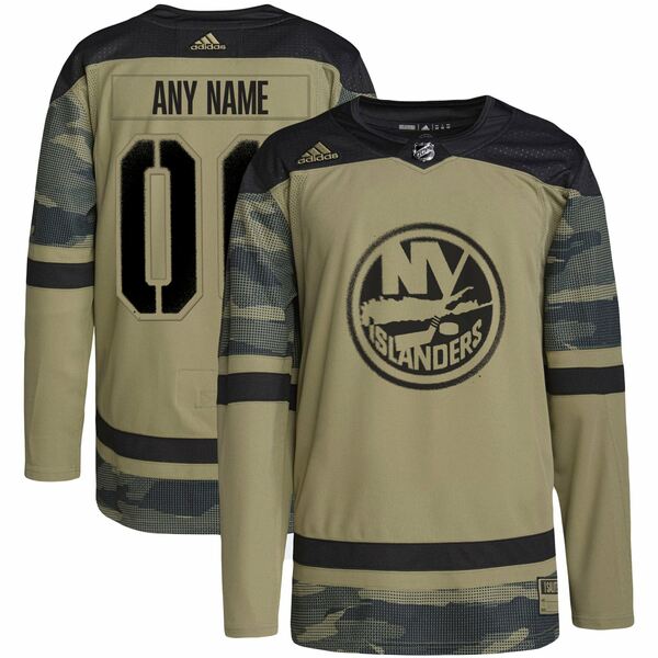 ǥ  ˥ե ȥåץ New York Islanders adidas Military Appreciation Team Authentic Custom Practice Jersey Camo