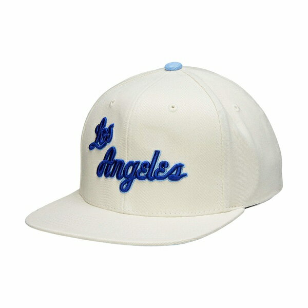 ߥå&ͥ  ˹ ꡼ Los Angeles Lakers Mitchell &Ness Hardwood Classics Snapback Adjustable Hat Cream