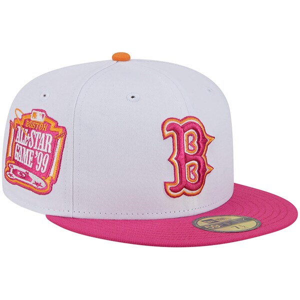 楽天astyニューエラ メンズ 帽子 アクセサリー Boston Red Sox New Era 1999 MLB AllStar Game 59FIFTY Fitted Hat White/Pink