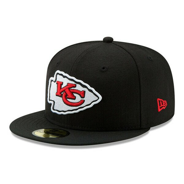 j[G Y Xq ANZT[ Kansas City Chiefs New Era Omaha 59FIFTY Fitted Hat Black