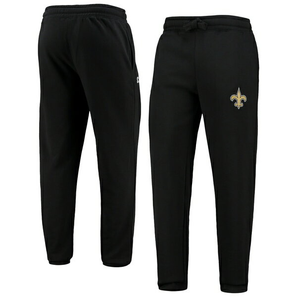 スターター メンズ カジュアルパンツ ボトムス New Orleans Saints Starter Option Run Sweatpants Black