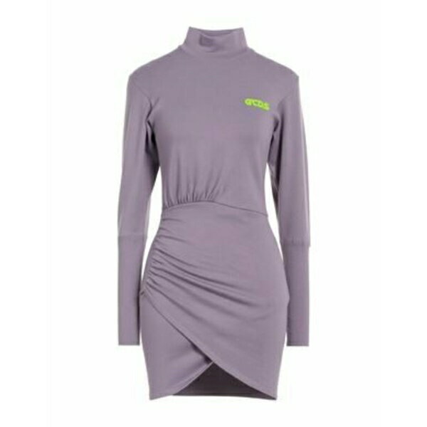 【送料無料】 ジーシーディーエス レディース ワンピース トップス Mini dresses Purple