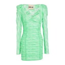 【送料無料】 アニエバイ レディース ワンピース トップス Mini dresses Green