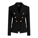 【送料無料】 バルマン レディース ジャケット&ブルゾン アウター Blazers Black