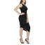 24セブンコンフォート レディース ワンピース トップス One Shoulder Ruched Bodycon Dress Black