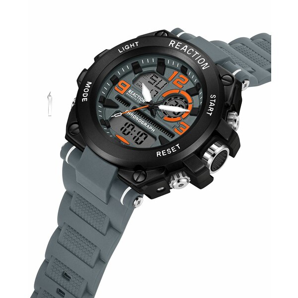 ͥ ǥ ӻ ꡼ Men's Analog Digital Gray Plastic Watch 49mm Gray