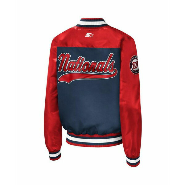 スターター レディース ジャケット＆ブルゾン アウター Women's Navy Washington Nationals The Legend Full-Snap Jacket Navy