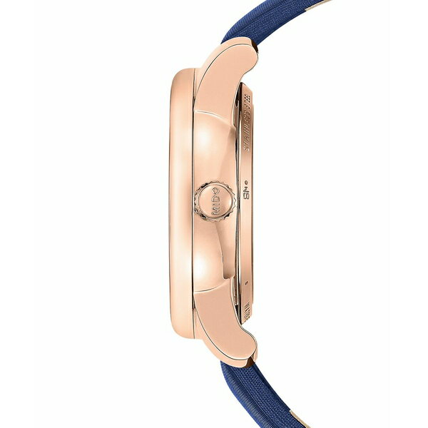 ߥ ǥ ӻ ꡼ Women's Swiss Automatic Baroncelli Blue Fabric Strap Watch 33mm Blue
