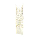 パコ・ラバンヌ レディース ワンピース トップス Chainmail Detailed Cut-out Dress GOLD