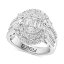 ե 쥯   ꡼ EFFY® Diamond Round & Baguette Cluster Ring (2 ct. t.w.) in 14k White Gold 14K White Gold