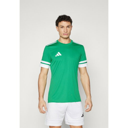 アディダス メンズ バスケットボール スポーツ SQUADRA25 SHORT SLEEVE - Sports T-shirt - team green/white アディダス メンズ バスケットボール スポーツ SQUADRA25 SHORT SLEEVE - Sports T-shirt - team green/white