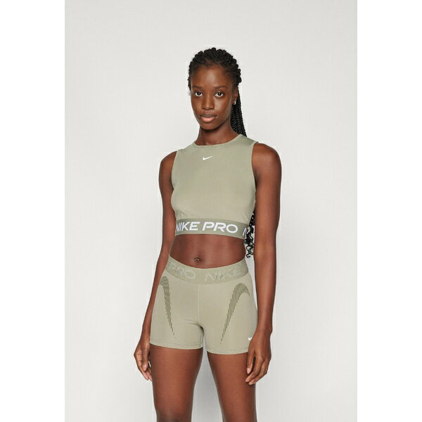 ナイキ レディース フィットネス スポーツ CROP TANK - Top - light army/white