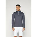カルバンクラインゴルフ メンズ バスケットボール スポーツ NEWPORT HALF ZIP - Long sleeved top - charcoal mar...