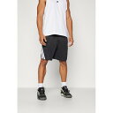 アディダス メンズ バスケットボール スポーツ STRIPES SHORT - Sports shorts - black/white