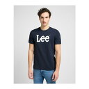 リー メンズ Tシャツ トップス WOOBLY LOGO TEE - Print T-shirt - navy drop