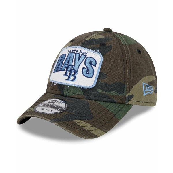 ニューエラ メンズ 帽子 アクセサリー Men's Camo Tampa Bay Rays Gameday 9FORTY Adjustable Hat Camo