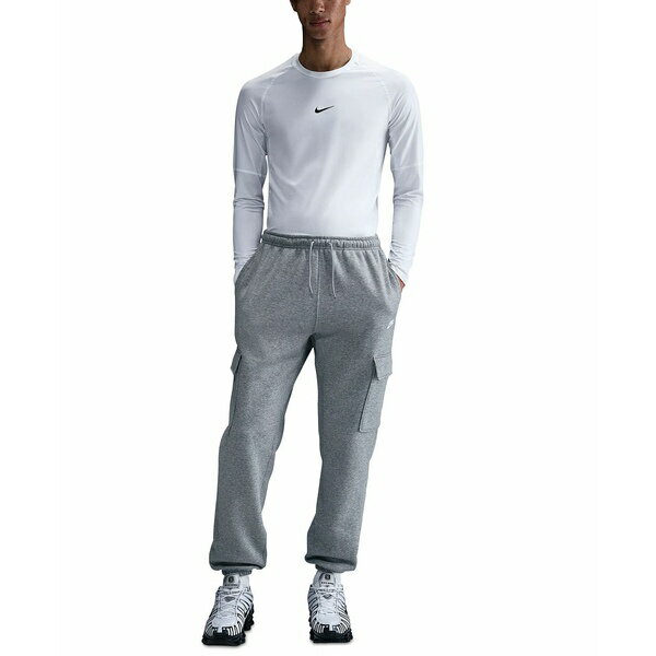 ナイキ メンズ カジュアルパンツ ボトムス Men's Club Fleece Cargo Pants Dk Gray Heather/lt Smoke G..