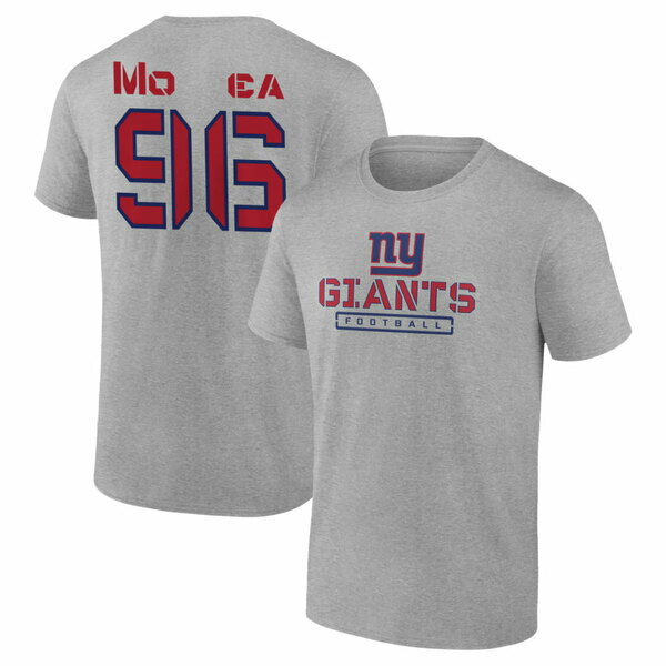 トップス, Tシャツ・カットソー  T New York Giants Fanatics Branded Personalized Name Number Evanston Stencil TShirt Heather Gray