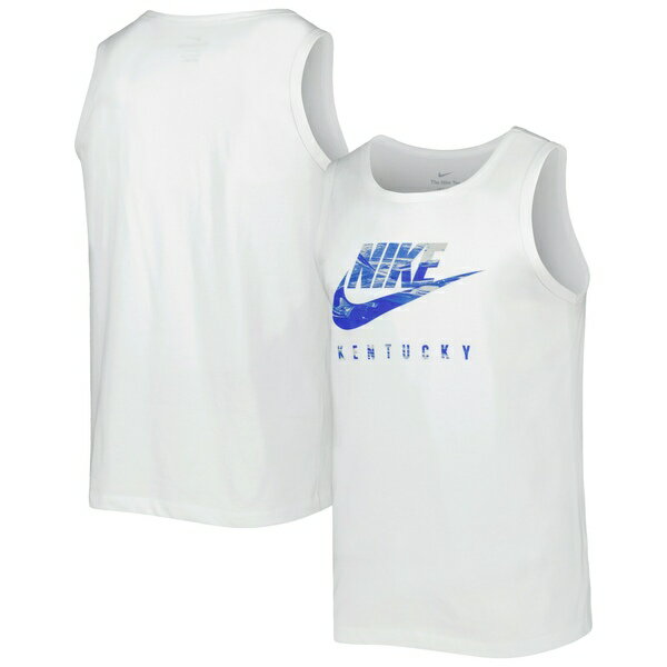 ナイキ メンズ Tシャツ トップス Kentucky Wildcats Nike Spring Break Futura Performance Tank Top White