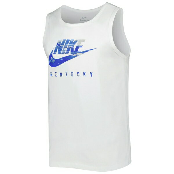 ナイキ メンズ Tシャツ トップス Kentucky Wildcats Nike Spring Break Futura Performance Tank Top White