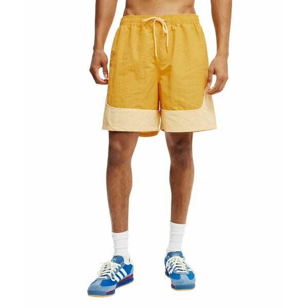 コットンオン メンズ カジュアルパンツ ボトムス Men's All Purpose Short Yellow tonal panel