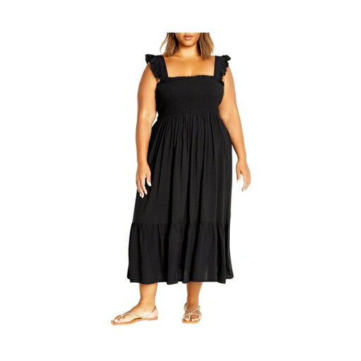 シティーシック レディース ワンピース トップス Plus Size Oasis Maxi Dress Black シティーシック レディース ワンピース トップス Plus Size Oasis Maxi Dress Black