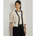 ラルフローレン レディース ニット&セーター アウター Women's Two-Tone Cotton-Blend Cardigan Mascarpone Cr...