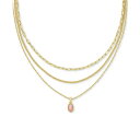 ケンドラスコット レディース ネックレス・チョーカー・ペンダントトップ アクセサリー 14k Gold-Plated Kyocera Opal Layered ...