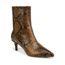 フランコサルト レディース ブーツ シューズ Women's Anna Pointed Toe Kitten Heel Dress Booties Snake ...