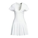 【送料無料】 バルマン レディース ワンピース トップス Mini dresses Ivory